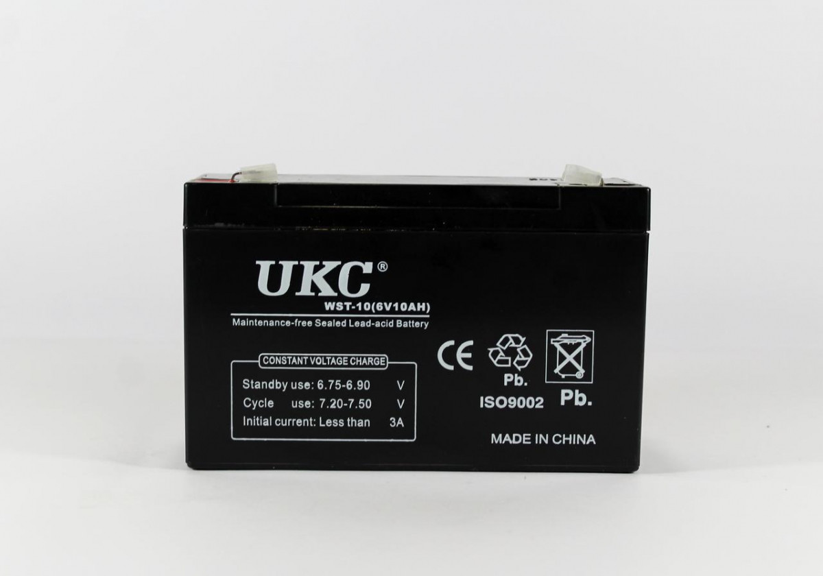 Акумулятор BATTERY 6V 10A UKC (Реальна ємність -30%), фото 1