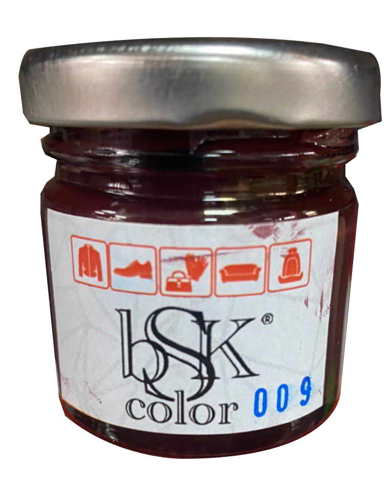 Фарба крем для гладкої шкіри 50 мл бордова bsk-color, фото 1