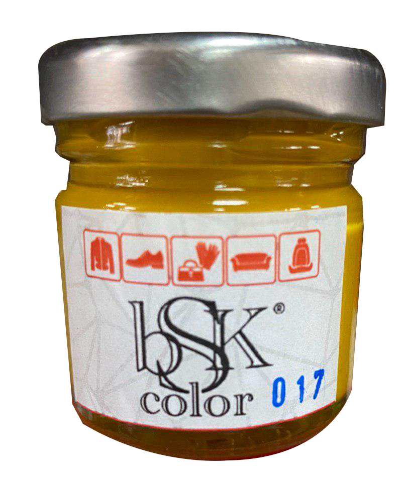 Фарба крем для гладкої шкіри 50 мл жовта bsk-color, фото 1