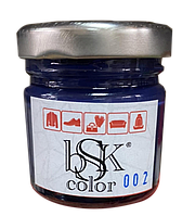 Фарба крем для гладкої шкіри 50 мл синя bsk-color