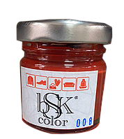 Фарба крем для гладкої шкіри 50 мл червона bsk-color