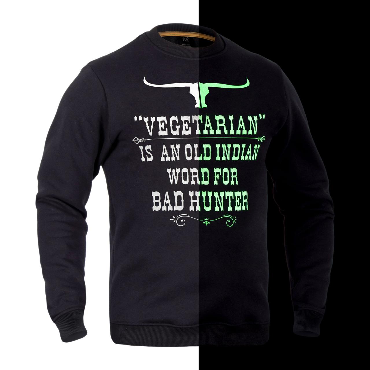 Світшот зимовий P1G-Tac® Vegetarian NightGlow Series - Чорний