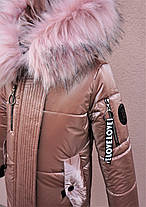 Стильне зимове пальто для дівчинки 118-123, фото 2