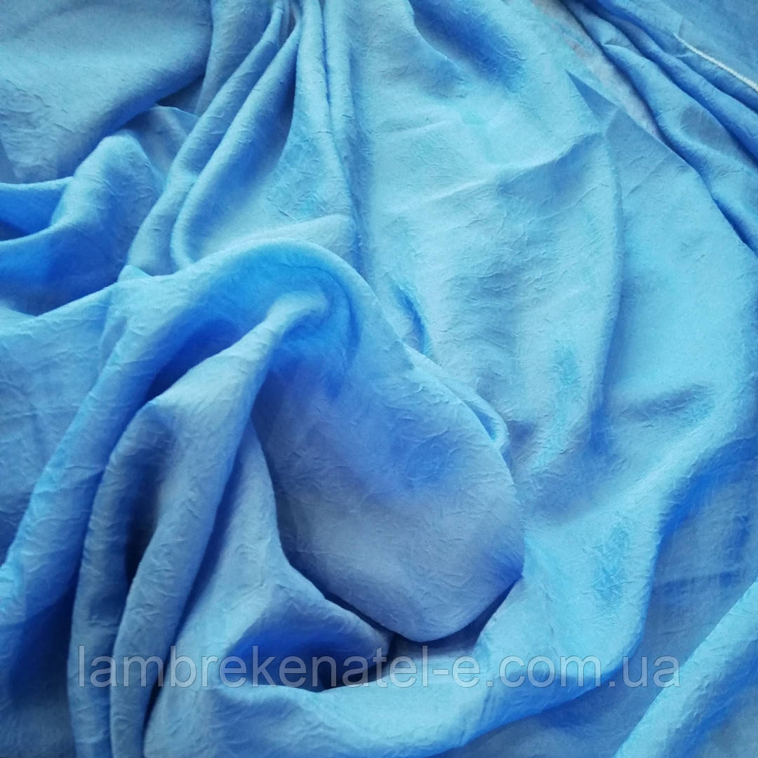 Тюль жатка блакитна, залишок 6,5 м, фото 1