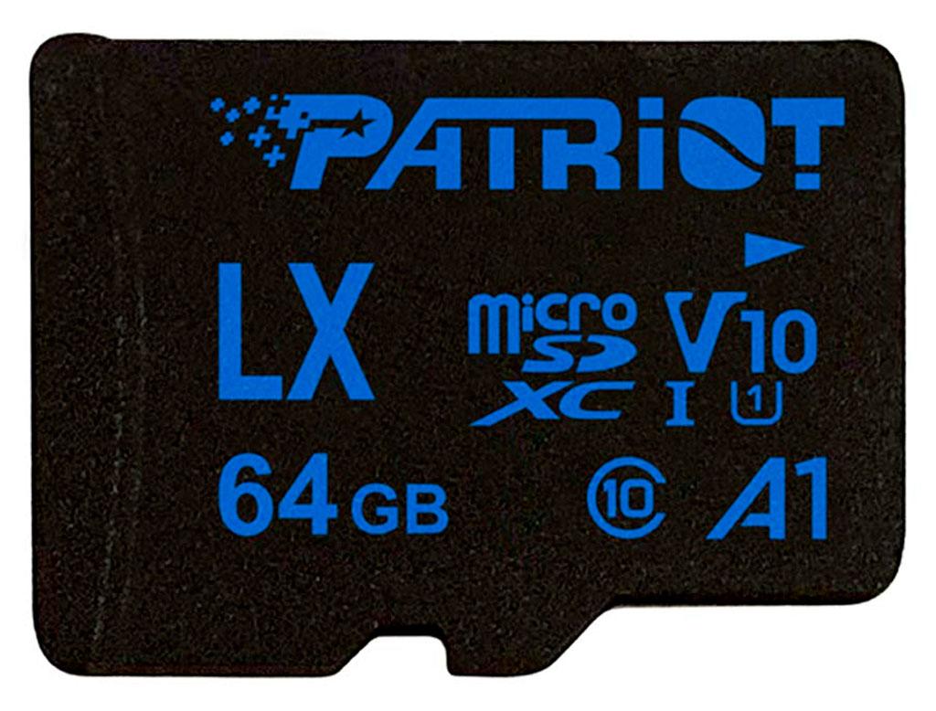 Картка пам'яті Patriot 64 GB microSD class10 UHS-1 (PSF64GLX11MCX)