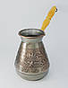 Мідна турка (джезва) для кави «Квіти», 500мл (409), фото 2