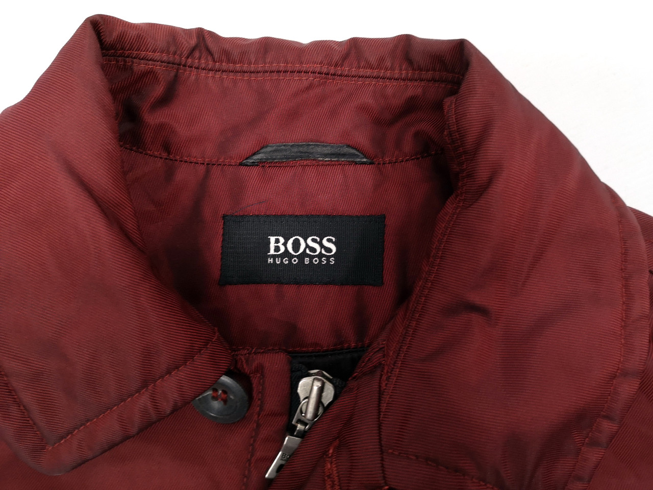 Куртка теплая Hugo Boss, бордовая, Разм L, Отл сост - фото 3 - id-p1093497415