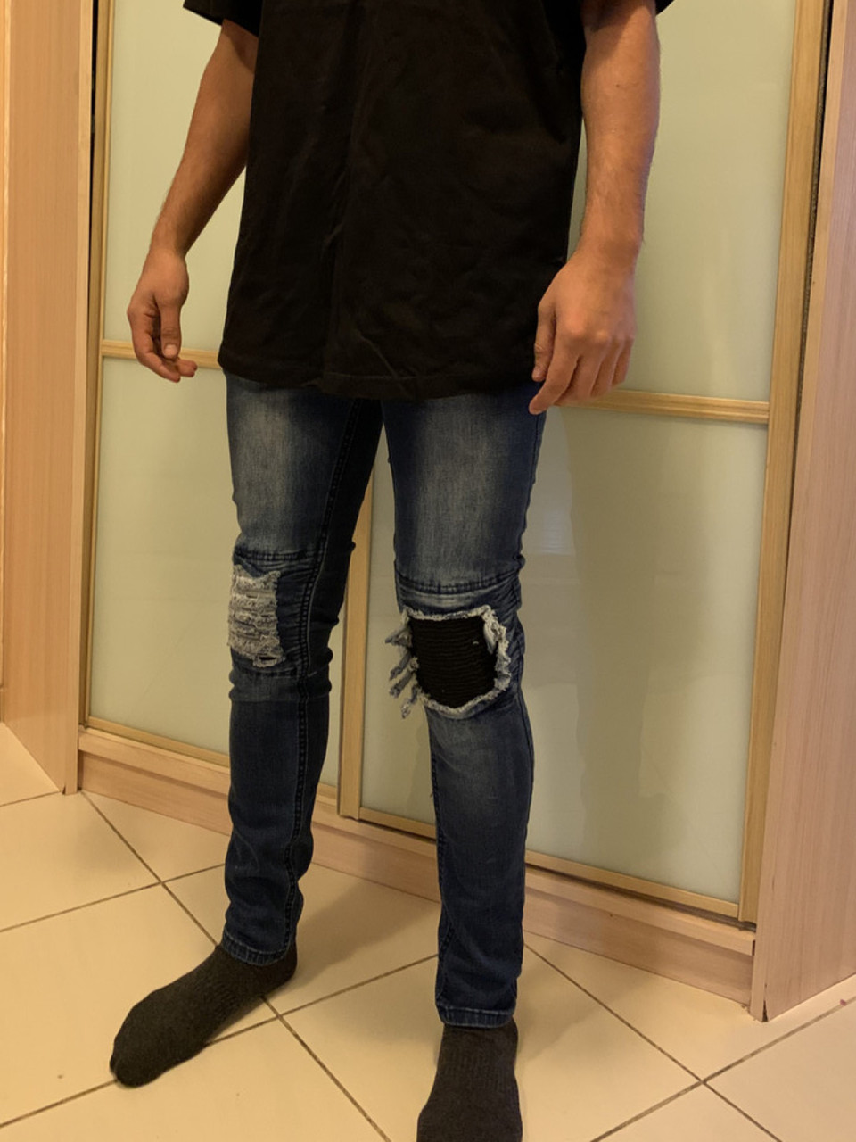 Гето джинси рвані зі змійкою Ghetto