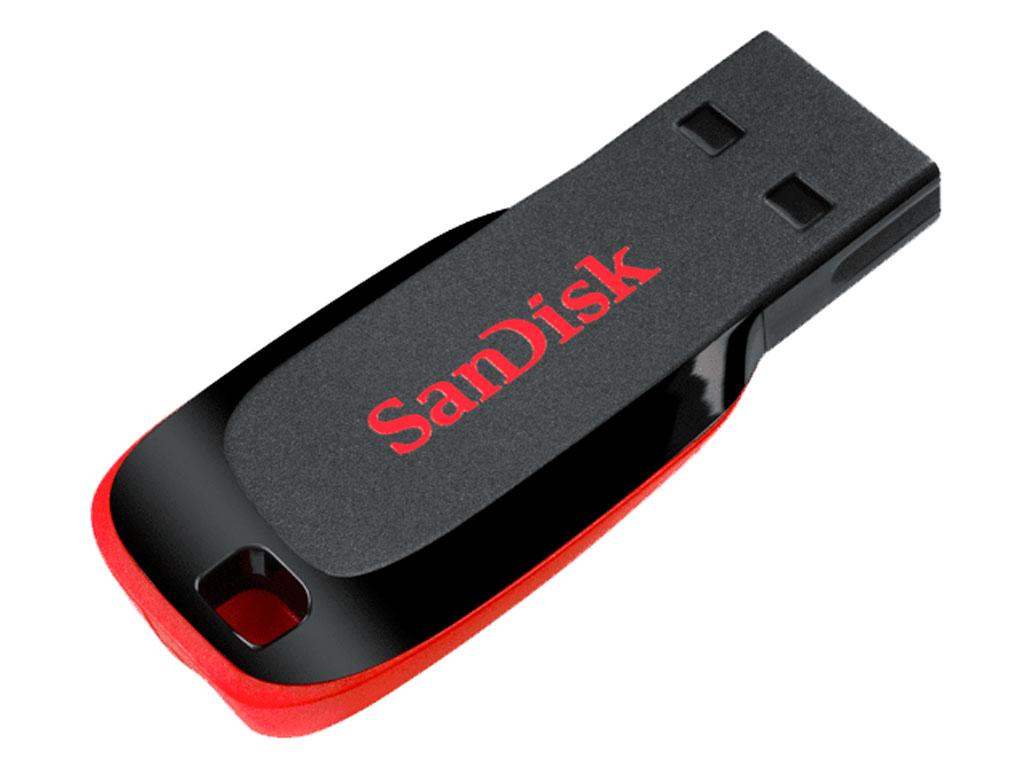 USB флеш накопичувач SANDISK 64GB Cruzer Blade Black/red USB 2.0 (SDCZ50-064G-B35)