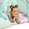 Вігвам, дитячий ігровий намет з матрацом і подушками. Забарвлення "Ведмеді Pink", фото 4