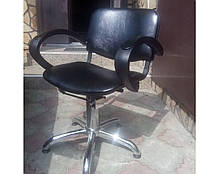 Парикмахерское кресло для клиентов парикмахера эконом маникюрные стулья кресла для маникюра Элиза Гидравлика, Хром пятилучье
