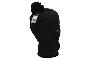 Комплект Flexfit шапка з помпоном і снуд North Face Чорний (F-0918-69), фото 5