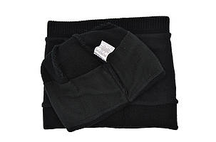Комплект Flexfit шапка з помпоном і снуд North Face Чорний (F-0918-69), фото 3