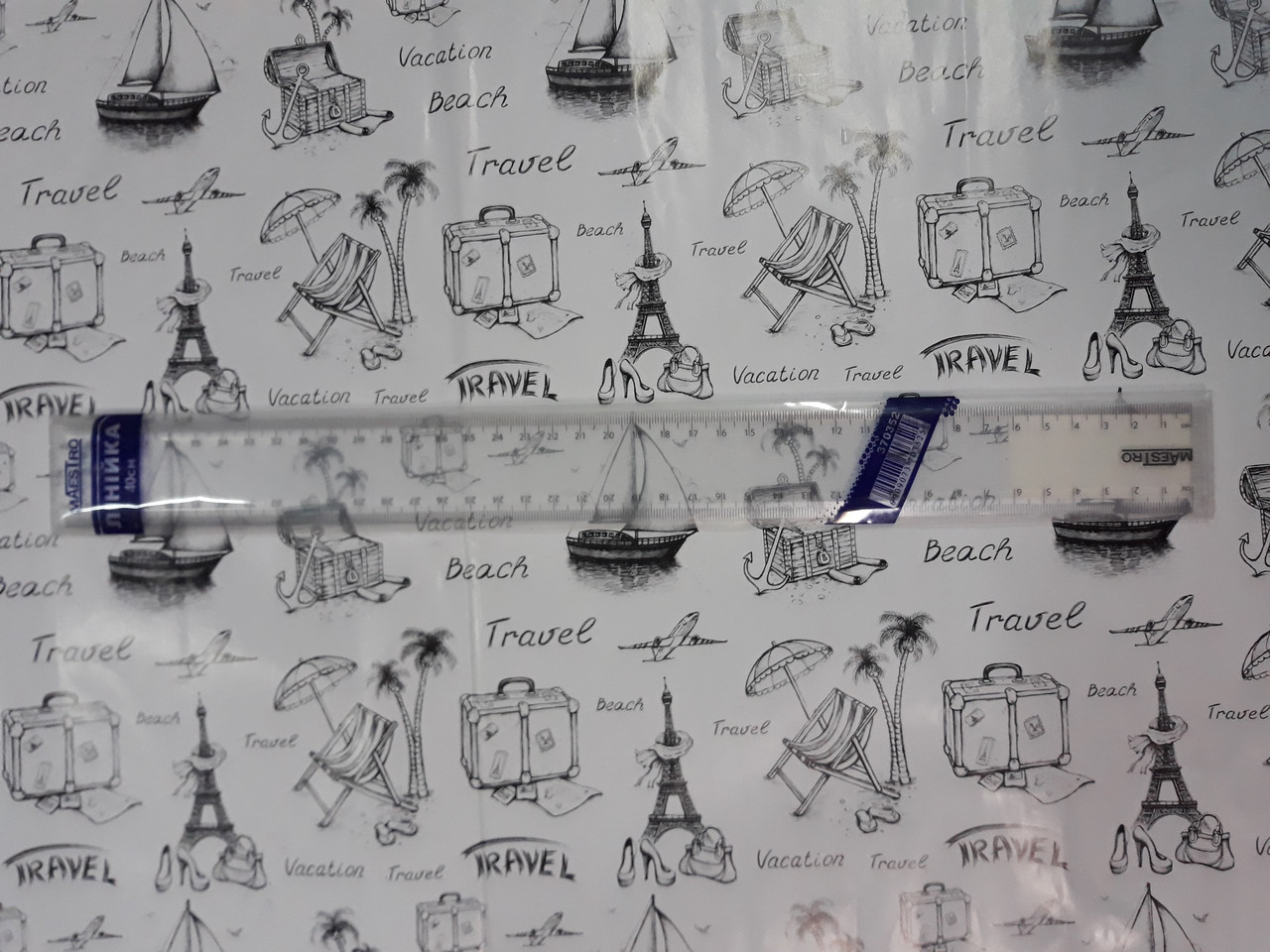 Линейка Maestro 40 см пластиковая , прозрачная 370352, фото 1