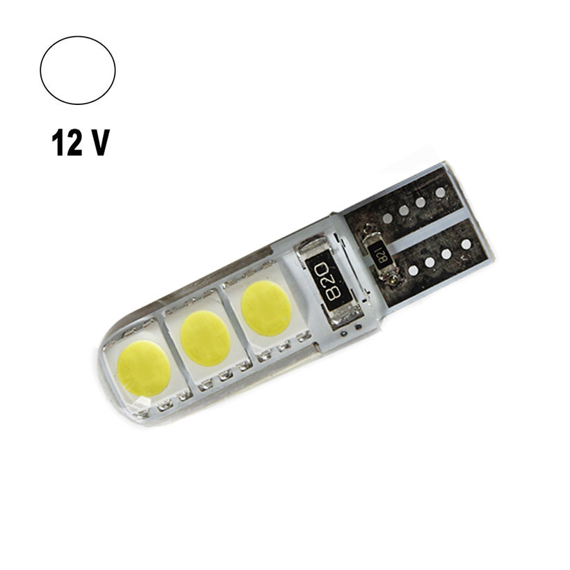 Автолампа Terra T10/W5W, цоколь W2.1x9.5d, 5050x6smd, силікон, 12V, фото 1