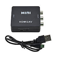 Конвертер HDMI на RCA AV CVBS тюльпан адаптер приобразователь