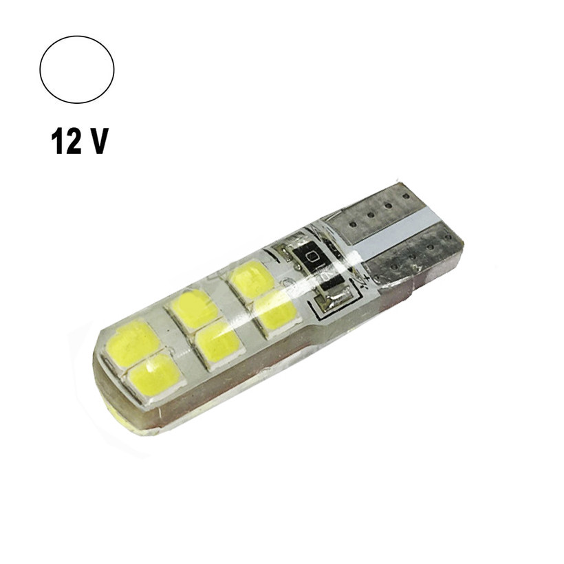 Автолампа Terra T10/W5W, цоколь W2.1x9.5d, 3528x12smd, силікон, 12V