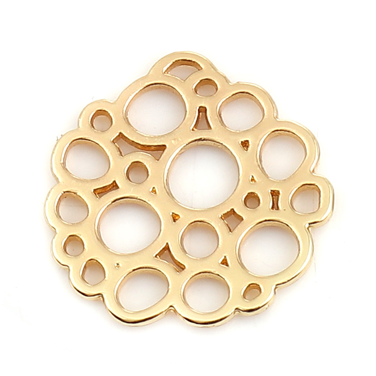 Конектор, Цинковий сплав, Безформний, Колір: золото, 20 mm х 19mm