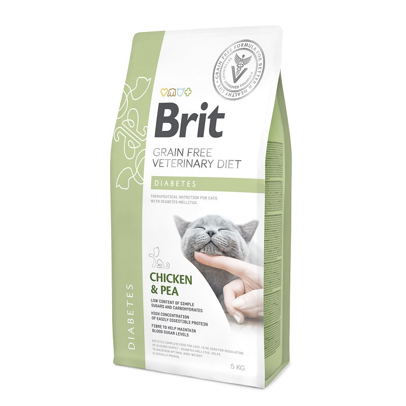 Brit Veterinary Diet Cat Grain free Diabetes 2 кг беззернова дієта у разі діабету