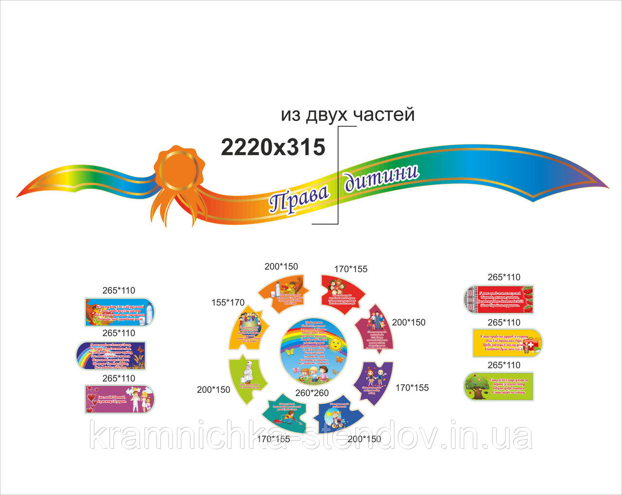 Інформаційний стенд для дитячого садка "Права дитини"