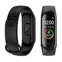 Фитнес Браслет Часы Smart Band M4 ЦВЕТ:ЧОРНЫЙ