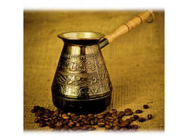 Турка мідна SNT 500 мл Квіти 50083