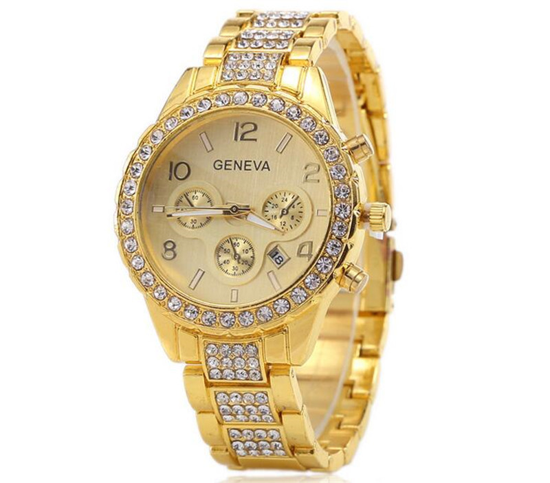 Жіночі наручні годинники Geneva Золотий