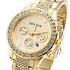 Жіночі наручні годинники Geneva Золотий, фото 3