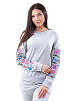 Пуловер женский с вышивкой (размеры XS-2XL) S