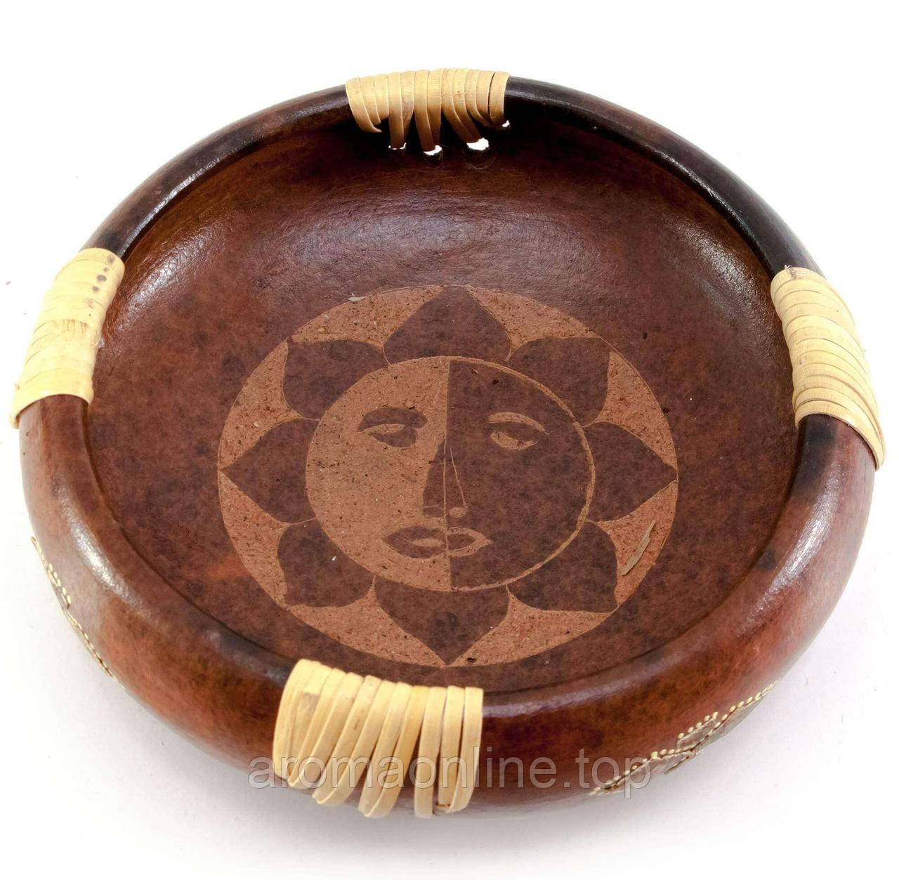 Блюдо теракотове "Сонце" (d-16.5 h-4.5 см), фото 1