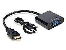 Перехідник HDMI to VGA + аудіо