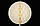 Підвісний куля "Соти" з пензликом тассель 30 см Молочний, фото 3