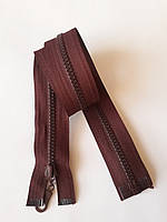 Замок-блискавка  роз'ємний пластиковий №5 "Трактор" ,1 бігунок, 50 см.  Бордовий темний Застежка