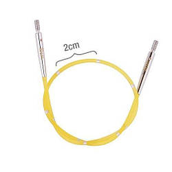 Кабель KnitPro 20 см для створення кругових спиць завдовжки 40 см