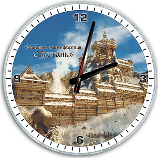 Годинник Ф25см Сколе "Наскельне місто-фортеця "Тустань"