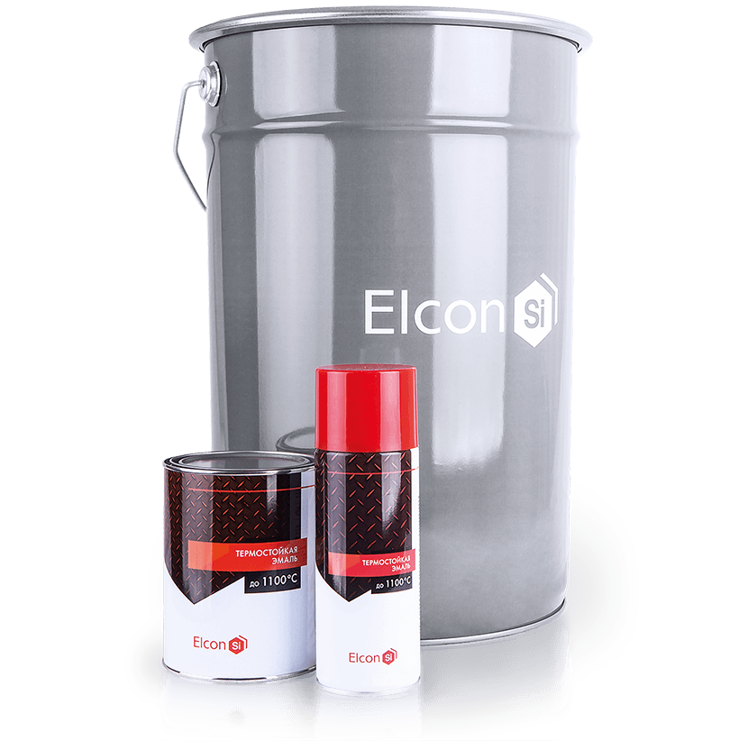 Термостійка емаль Elcon ( Червоно-коричневий) +500°С