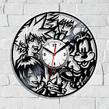 Відео гра Kingdom hearts Вініловий годинник Ключі від серця Кварцовий годинник Годинник для дітей Годинник у спальню 300 мм, фото 4