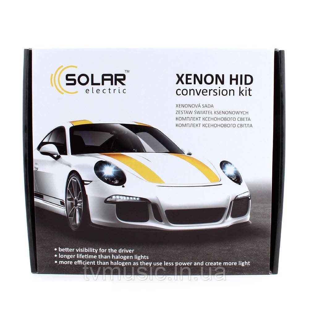 Комплект ксенону SOLAR H3 5000K 35W Ballast 4350, фото 1