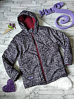 Дитяча зимова куртка Coccodrillo для хлопчика пуховик сіра Розмір 146 см
