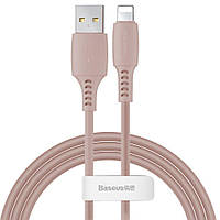 Кабель Baseus Lightning Colourful 2.4A 1.2m, Pink (CALDC-04)