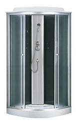 Гідробокс Sansa 6690A/15 90х90 см низький піддон чорна задня стінка