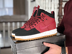 Кросівки Nike Lunar Force 1 Duckboot,червоні з чорним, фото 2