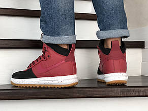 Кросівки Nike Lunar Force 1 Duckboot,червоні з чорним, фото 3