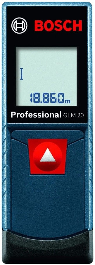 Лазерний далекомір Bosch GLM 20 Professional (0.15-20 м) (0601072E00)