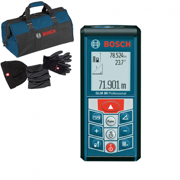 Лазерний далекомір Bosch GLM 80 Professional (0.05-80 м) (06159940M2)