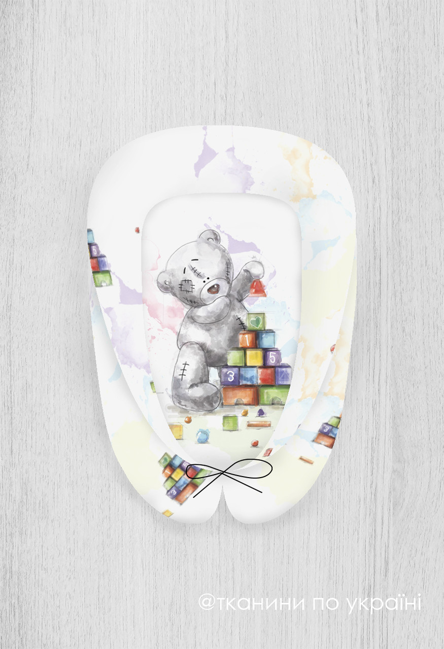 Панелька для кокона преміум сатин Тедді з кубиками