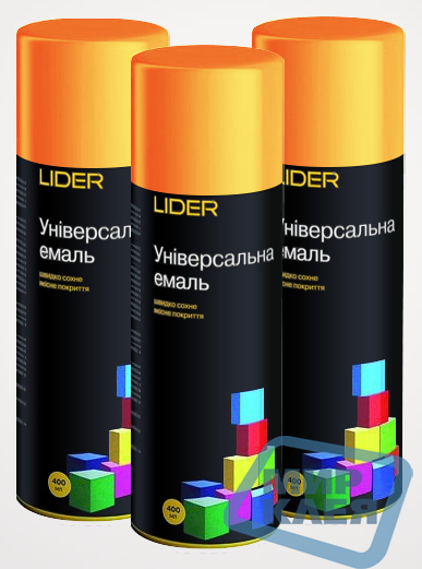 Фарба аерозольна "Лідер" 400 мл. помаранчева RAL 2004 (Lider)