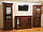 Модульні меблі гірка стінка біла класика з підсвіткою у вітальню, зал з комодом Лаціо-2 Світ Меблів, фото 9