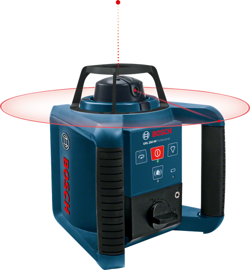 Ротаційний лазерний нівелір Bosch GRL 250 HV Professional (30 м з приймачем - 125 м) (0601061600)