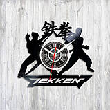 Tekken годинник Годинник із вінілу Текен Годинник на стіну Тихий хід годинника Кварцовий годинник Годинник у кімнату 300 міліметрів, фото 6